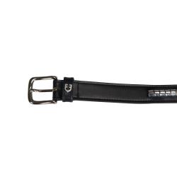 Leather Belt With Silver Clincher