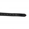 Leather Belt With Silver Clincher