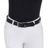 Leather Belt With Silver Clincher