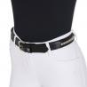 Leather Belt With Silver Clincher