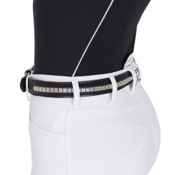 Leather Belt With Silver Clincher