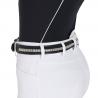 Leather Belt With Silver Clincher