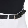 Leather Belt With Silver Clincher