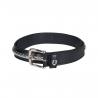 Leather Belt With Silver Clincher