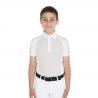 Boys' Slim Fit Competition Polo Shirt Four-Buttons