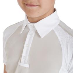 Boys' Slim Fit Competition Polo Shirt Four-Buttons