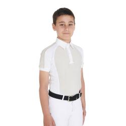 Boys' Slim Fit Competition Polo Shirt Four-Buttons
