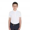 Boys' Slim Fit Competition Polo Shirt Four-Buttons