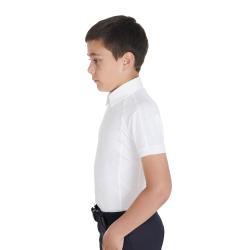 Boys' Slim Fit Competition Polo Shirt Four-Buttons