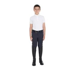 Boys' Slim Fit Competition Polo Shirt Four-Buttons