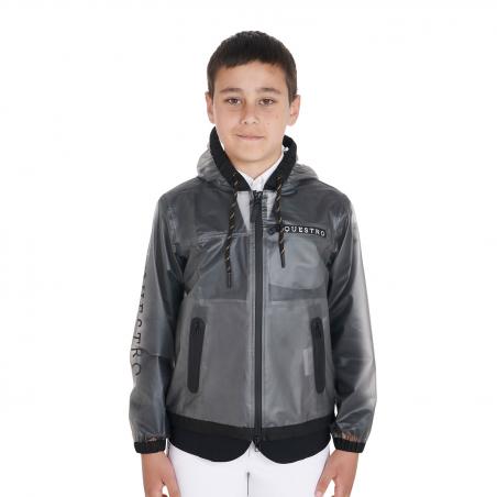 Kids' Windproof Zip Hooded Raincoat