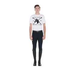 Men's Slim Fit T-Shirt With Equestrian Print