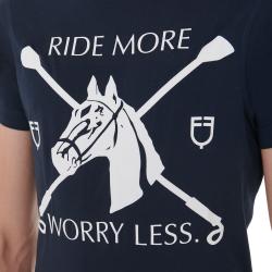 Men's Slim Fit T-Shirt With Equestrian Print