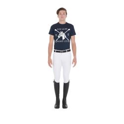 Men's Slim Fit T-Shirt With Equestrian Print