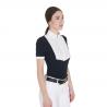 Women's Slim Fit Pleated Cotton Polo Shirt
