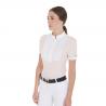 Women's Slim Fit Pleated Cotton Polo Shirt