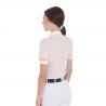 Women's Slim Fit Pleated Cotton Polo Shirt