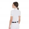 Women's Slim Fit Pleated Cotton Polo Shirt