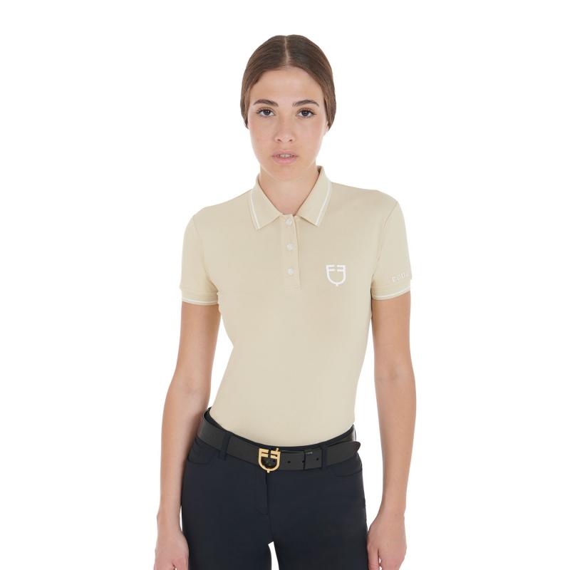 Women's Slim Fit Polo Shirt In Breathable Fabric
