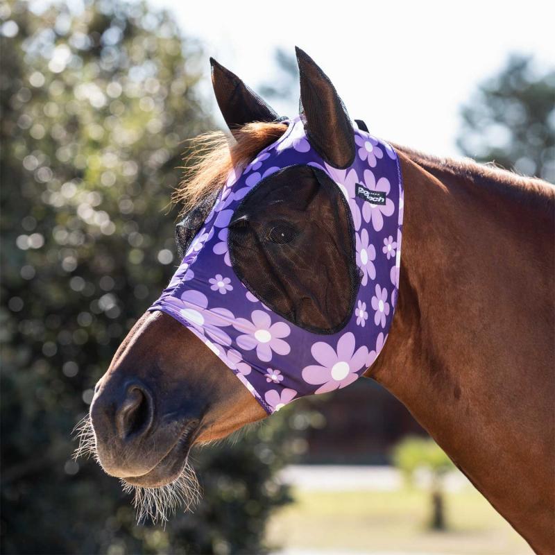 Lycra Anti-Fly Mask With Ear Cover Net