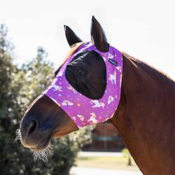Lycra Anti-Fly Mask With Ear Cover Net