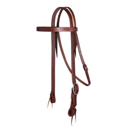 3/4" Greased Leather Western Bridle