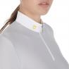 Women's Long Sleeved Polo Shirt In Technical Fleece Fabric