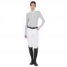 Women's Long Sleeved Polo Shirt In Technical Fleece Fabric