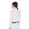 Women's Long Sleeved Polo Shirt In Technical Fleece Fabric