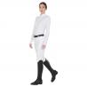 Women's Long Sleeved Polo Shirt In Technical Fleece Fabric