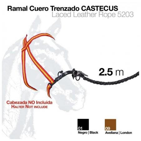  Ramal Cuero Trenzado Castecus 2.5m