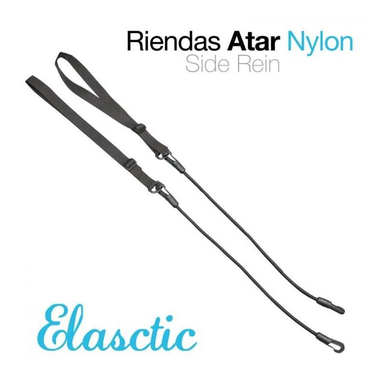  Riendas Atar Nylon Elástico 1743 Negro
