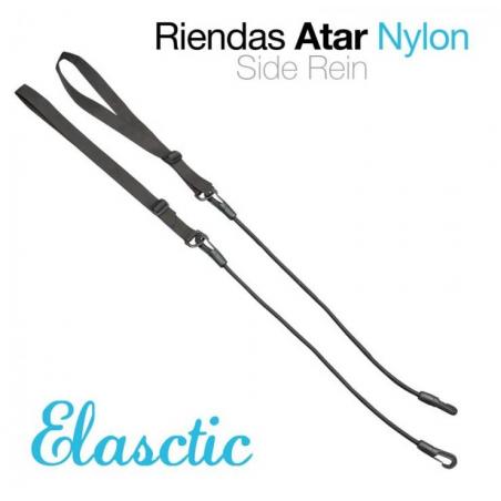  Riendas Atar Nylon Elástico 1743 Negro