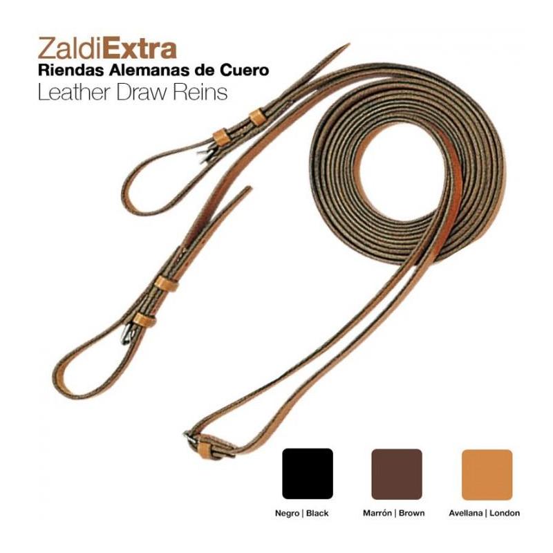  Riendas Alemanas Cuero Zaldi Extra