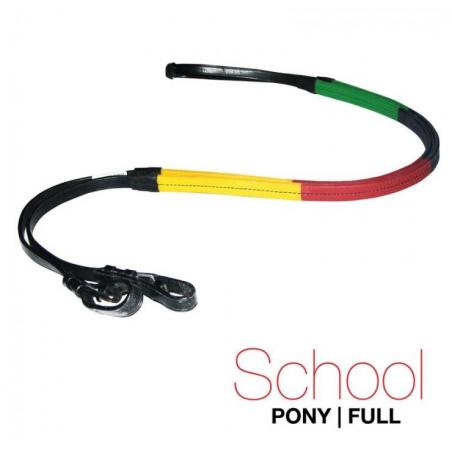  Riendas Goma. Multicolor School Negro