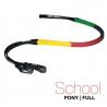  Riendas Goma. Multicolor School Negro
