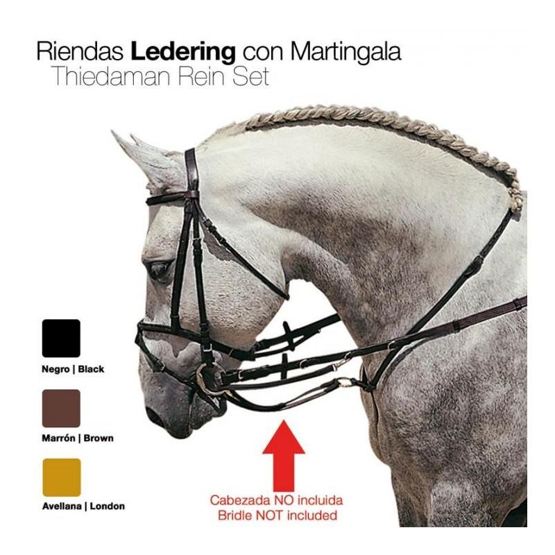  Riendas Ledering Con Martingala 1814