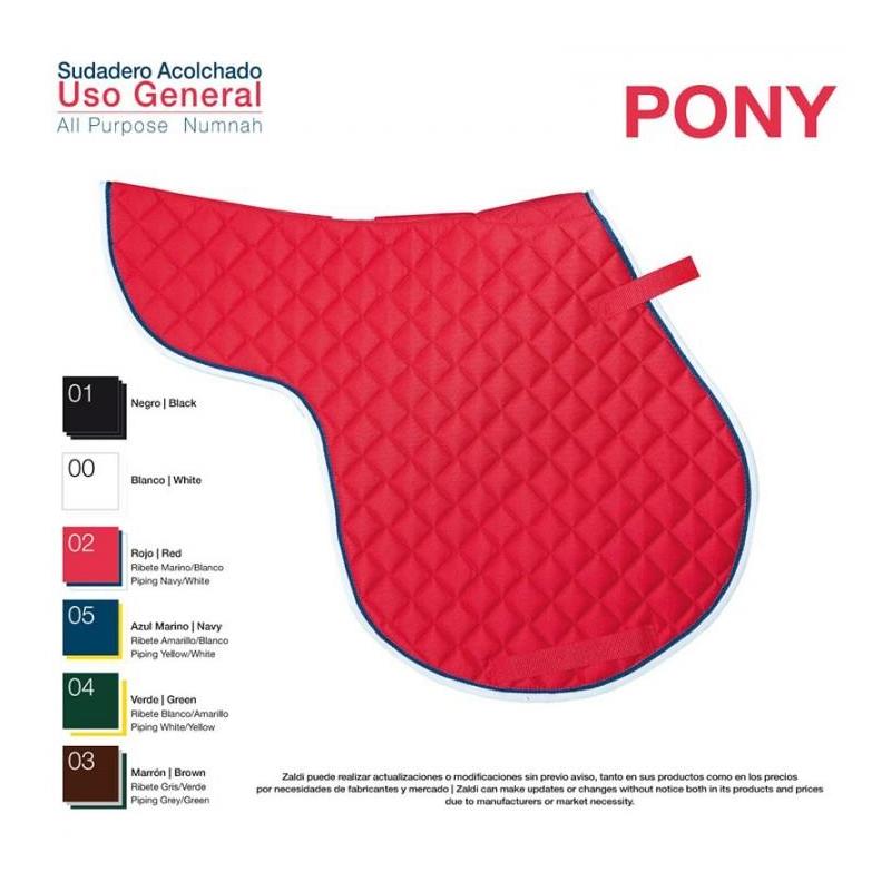 Sudadero Uso General Acolchado Pony Variante Zaldi BLANCO