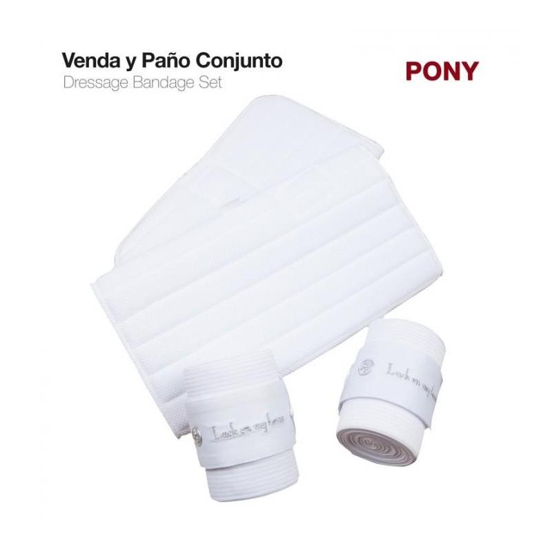  Venda Y Paño Conjunto Par Blanco