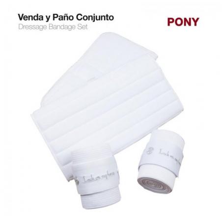  Venda Y Paño Conjunto Par Blanco