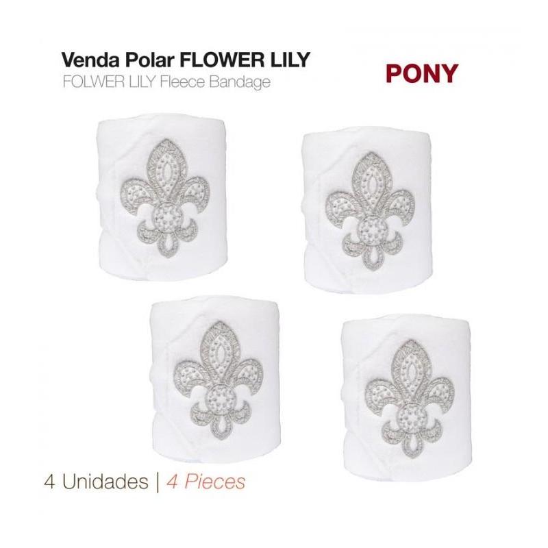  Venda Polar Flower Lily 4 Unidades Blanco