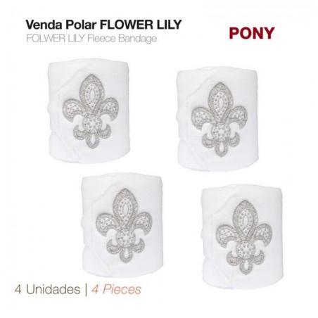  Venda Polar Flower Lily 4 Unidades Blanco