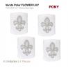  Venda Polar Flower Lily 4 Unidades Blanco