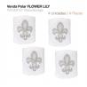  Venda Polar Flower Lily 4 Unidades Blanco