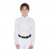 Girl's Slim Fit Polo Shirt In Technical Fleece Fabric