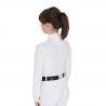 Girl's Slim Fit Polo Shirt In Technical Fleece Fabric