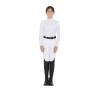 Girl's Slim Fit Polo Shirt In Technical Fleece Fabric