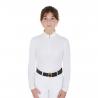 Girl's Slim Fit Polo Shirt In Technical Fleece Fabric