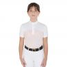 Girls' Slim Fit Competition Polo Shirt With Perforated Fabric