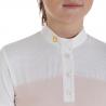 Girls' Slim Fit Competition Polo Shirt With Perforated Fabric